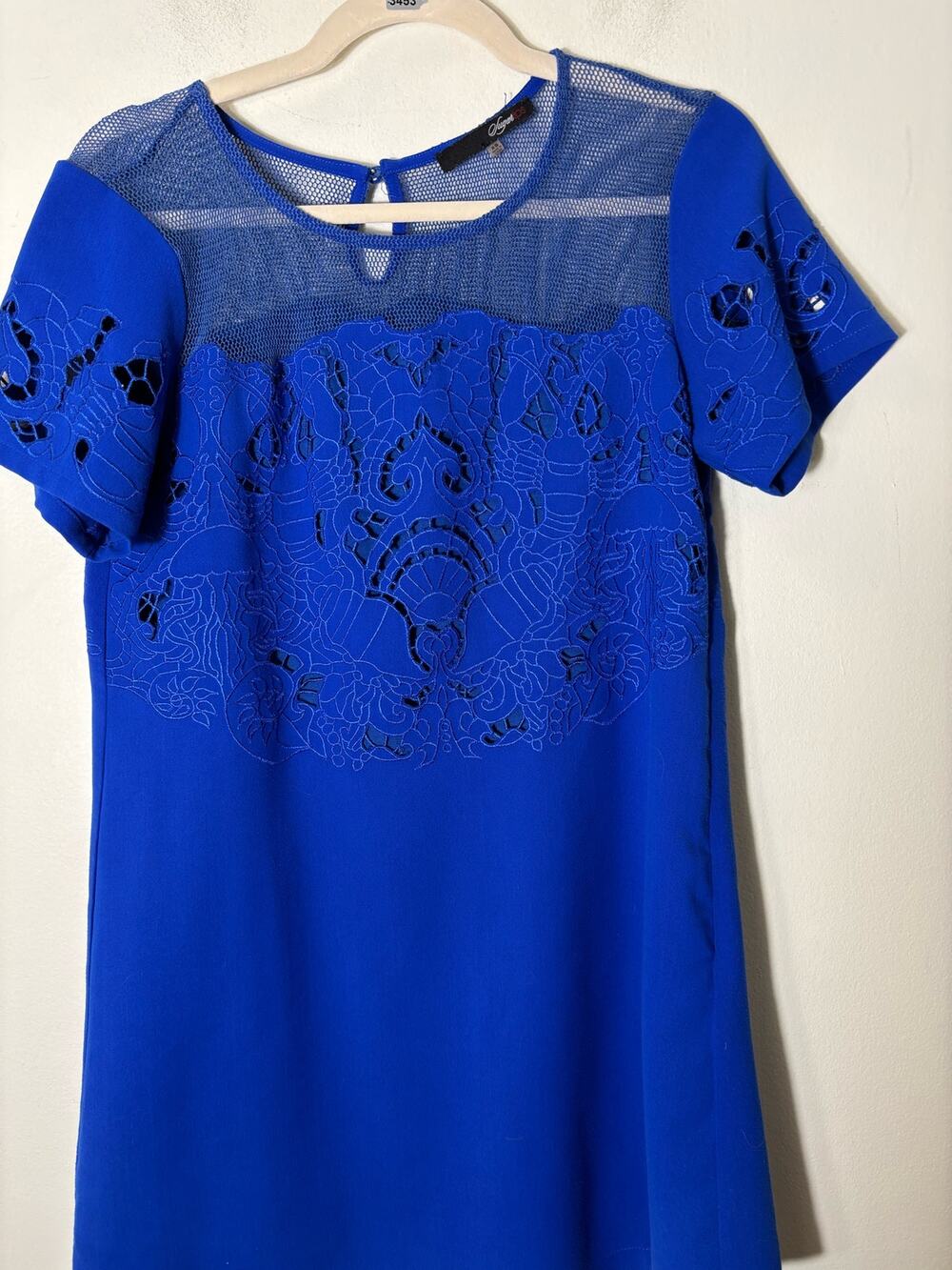 Sugar Lips Cobalt Blue Shift Dress Sz XS
